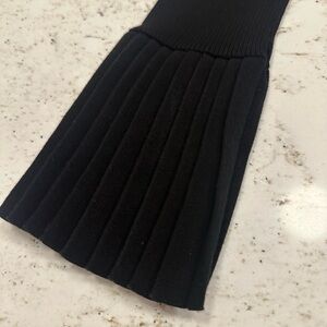 Black Bell Cuff Crew Neck Sweater